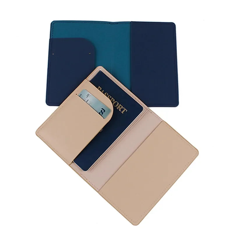 Airplane Passport Cover Women Men Travel Passport Case Pu Leather Fashion Passport Wallet Purse Girl Passport Credit Card Holder
