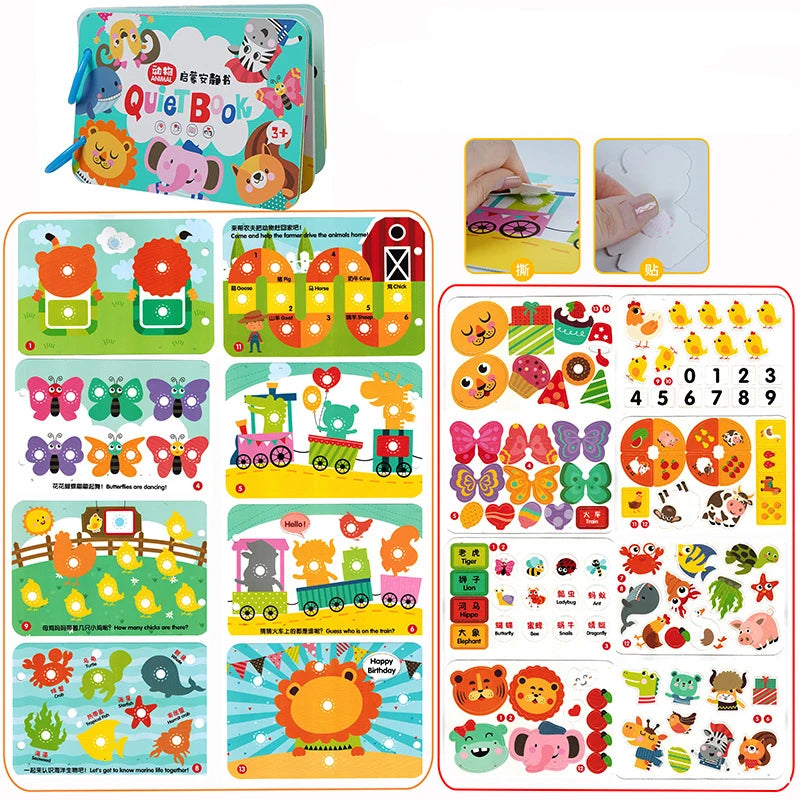 Montessori Busy Book For Kids 2 3 4 Years Preschool Kids Learning Toys Toddlers Activity Book Montessori Baby Toys Book