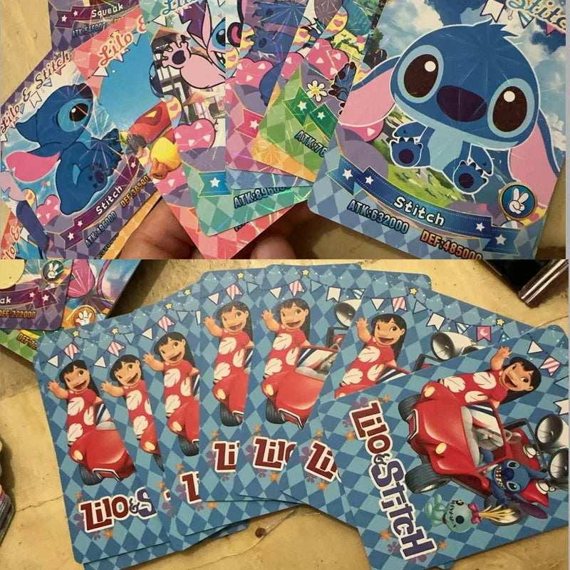 New Interstellar Baby Collection Card Shiny Stitch Cute Stitch Cards Gam Anime Battle Carte for Children Gift Toy