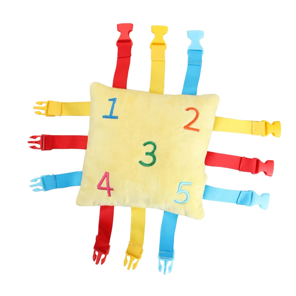 Sensory Quiet Book Kids Buckle Puzzle Color Matching Game Educational Toy