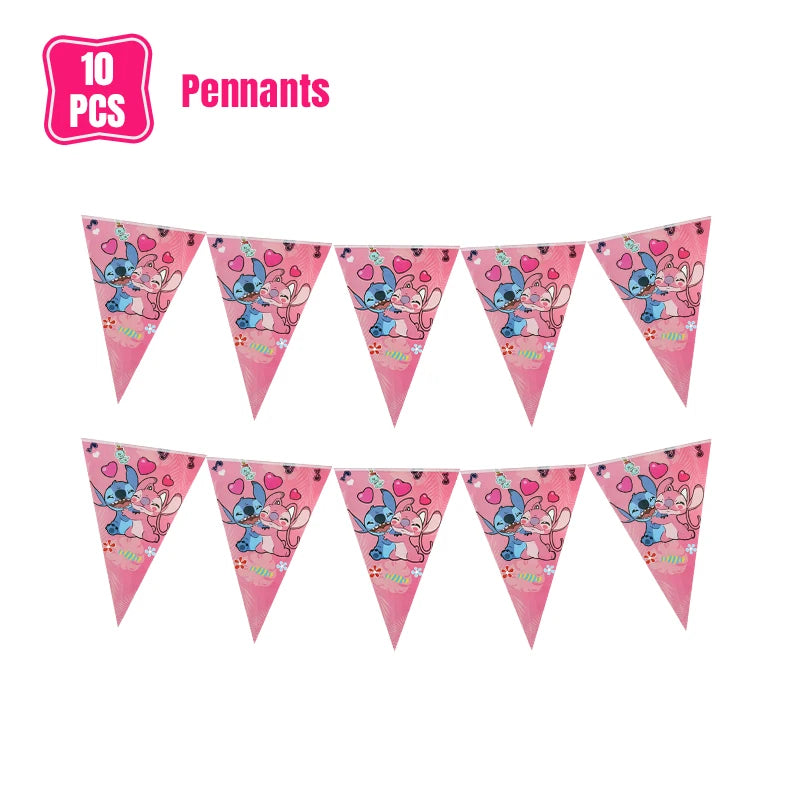 Lilo And Stitch Birthday Decorations Stitch Birthday Girl Party Decor Supplies Balloons Backdrop Banner Plates Cups Tablecloth