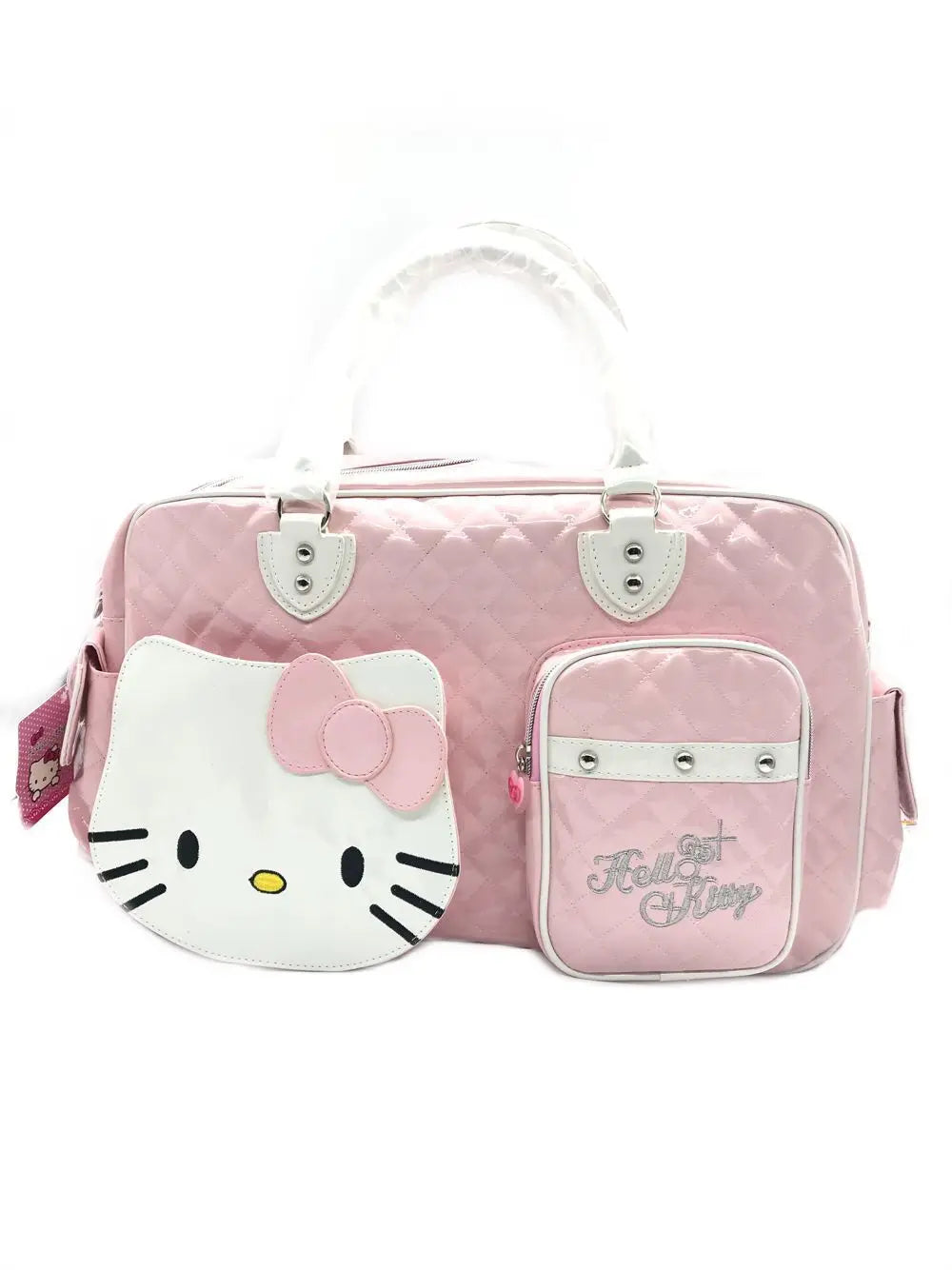 Hello Kitty Handbag Sanrio Travel Satchel Anime Kit Bag Sweetheart Hottie Y2K Girl Crossbody Pu High Capacity Bag Wholesale