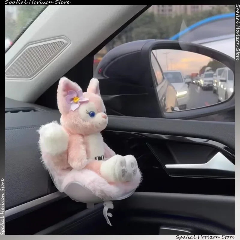 Mini Plush Safety Seat Kawaii Labubu Idol Kpop Doll Display Seat Car Air Aromatreatment Decoration Accessories