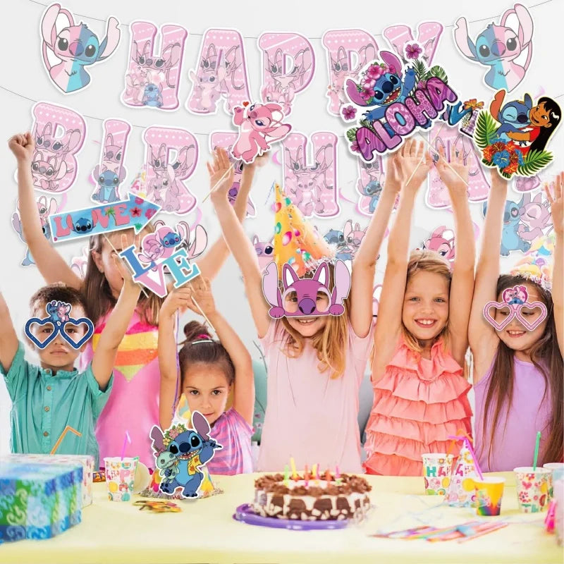 Lilo & Stitch Party Balloons Stitch Number Balloon Garland Arch Kit Baby Shower Birthday Party Decor Kids Toy Gift