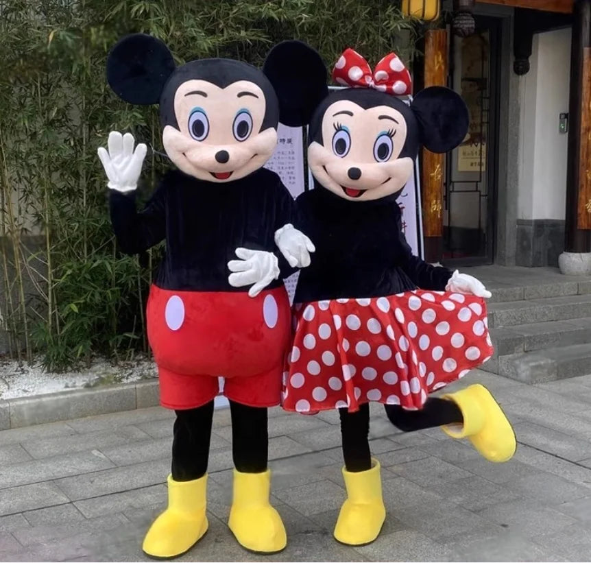 Blue Lilo & Stitch Mascot Costume Mouse Mickey Minnie Cartoon character Cosplay Advertising Fancy Dress Animal Carnival Party Su