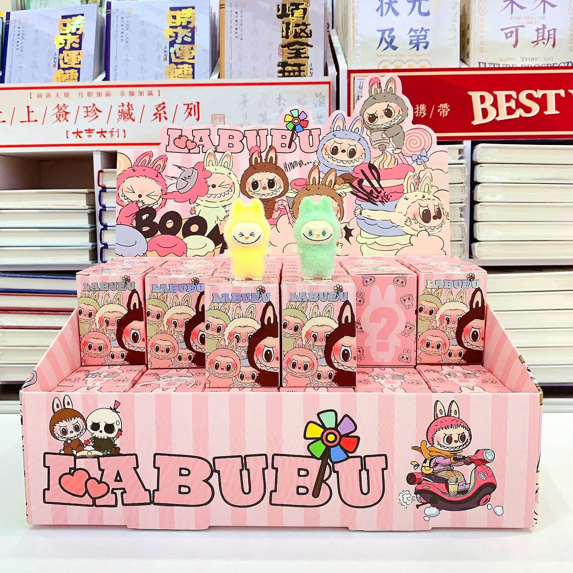 New Cartoon Labubu Resin Plush Blind Box Pendant Backpack Accessories Desktop Cute Ornament Children'S Surprise Birthday Gifts