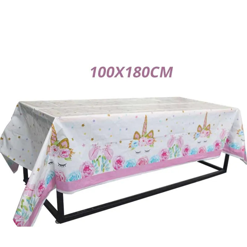 Unicorn Birthday Decorations for Girl Plate Napkin Cup cake topper Unicorn Party Supplies Kids Birthday Party Decor Baby Shower