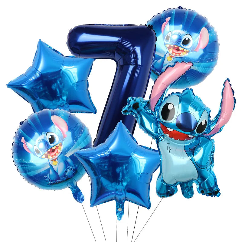 New Stitch Birthday Party Decoration Tableware Balloons Cups Plates Banner Straws Lilo And Stitch Theme Party Supplies Toy Gifts