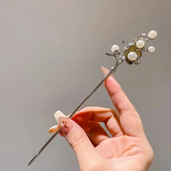 Chinese Style Tassel Hair Clip For Women Hair Stick Pins Flower Handmade Hairpins Charm Jewelry Accessories Hair Ornaments 머리핀