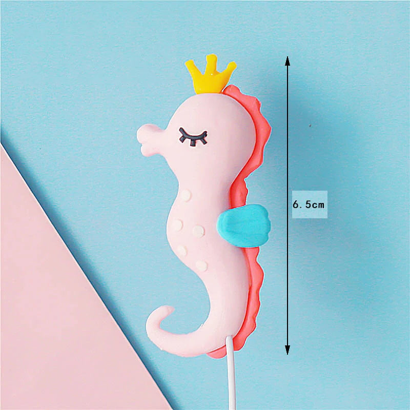 Birthday Cake Decor Mermaid Starfish Shell Cake Topper Fish Topper Under The Sea Cake Topper Ocean Theme Birthday Party Supplies