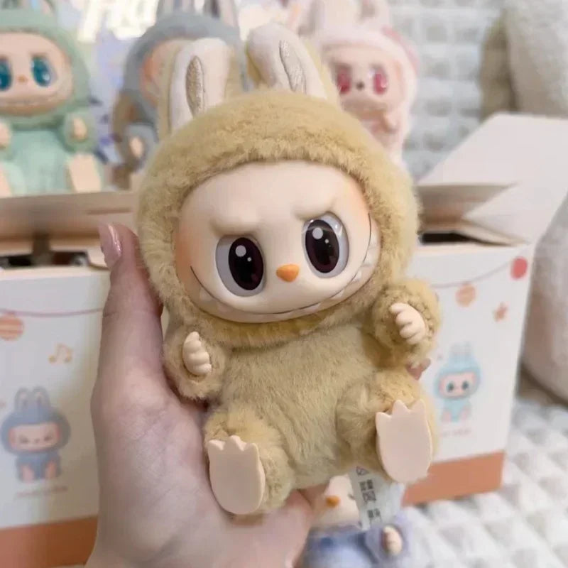 Macaron 2nd The Monsters Labubu Sitting Party Vinyl Plush Blind Box Decorative Surprise Box Doll Collection Decoration Gifts