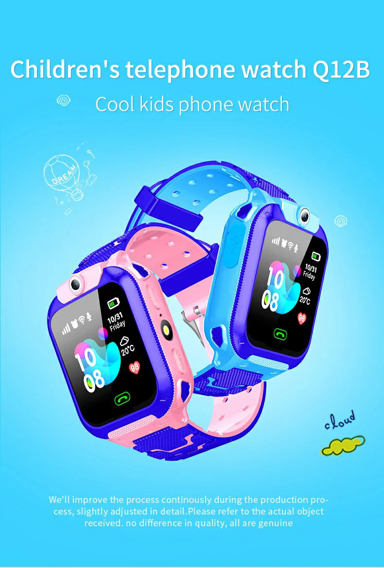 Kids Smart Watch SOS Antil-lost GPS Location Camera Sim Card Call IP67 Waterproof Smart Watch For Android Ios Kids Gift 2025New