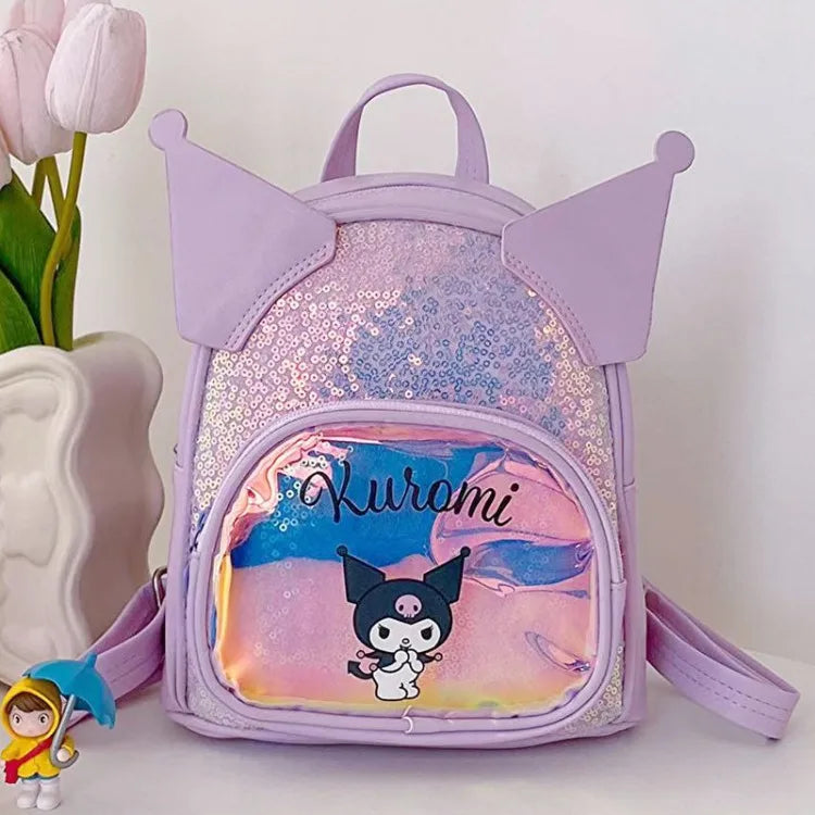 Sanrio Cinnamoroll Backpack Melody Crossbody Bag Kids Storage Backpack Travel Packsack Anime Peripheral Girls Holiday Gifts