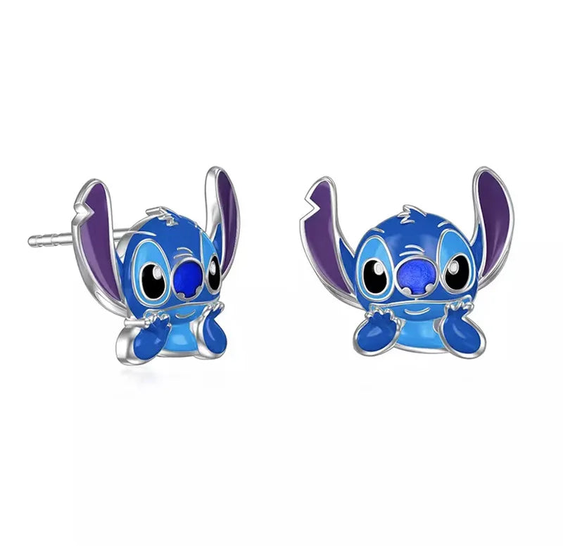 Lilo&Stitch Stitch Stitch Necklace Cartoon Earrings Friendship Necklace Children'S Birthday Gifts Fashion Festival Gifts Pendant