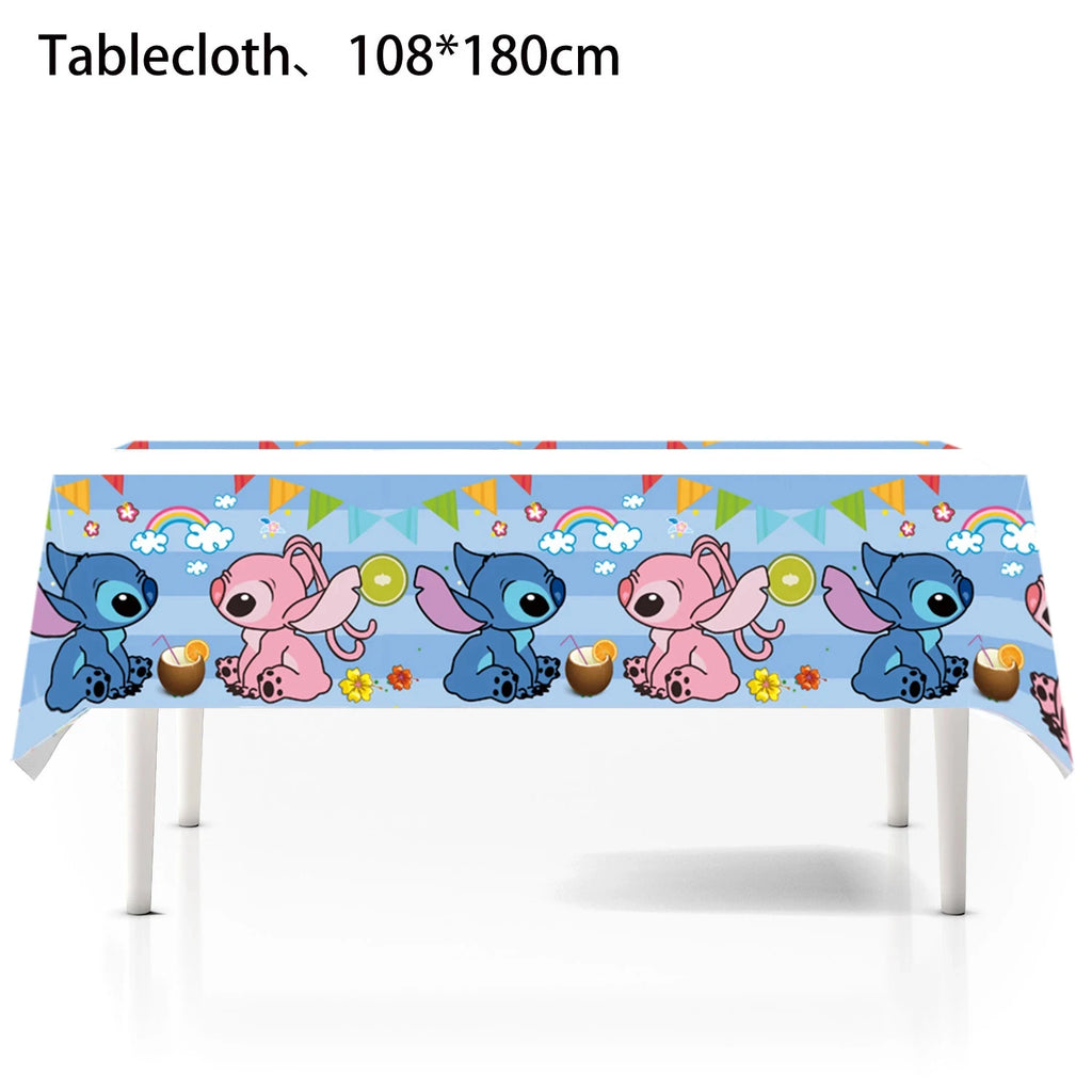Lilo Stitch Party Tablecloth Stitch Party Decorations Stitch Happy Birthday Events Party Table Cover Kids Boys Girls Favors