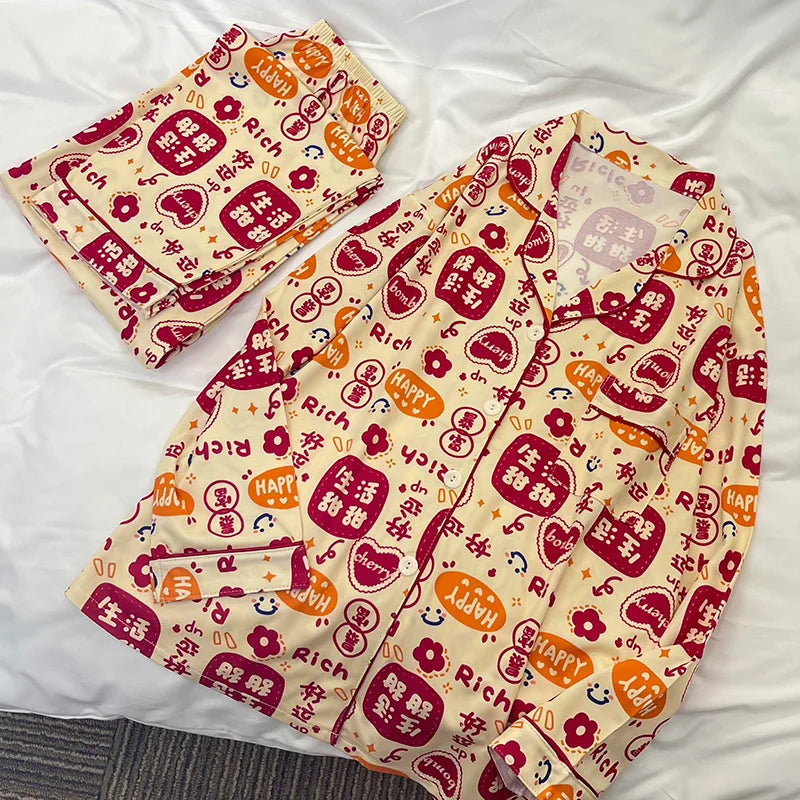 New Anime Sanrio Short Pajamas Hello Kitty Kuromi Kawaii Cartoon Loose Sleepwear Pajamas Sets Short Clothes Girl Birthday Gifts