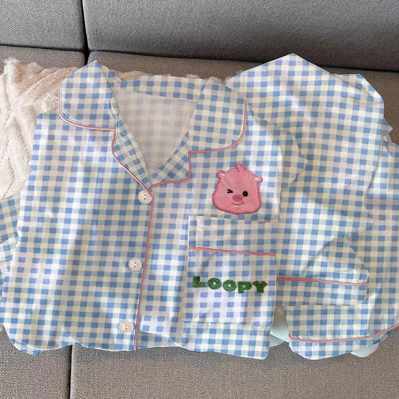 New Anime Sanrio Short Pajamas Hello Kitty Kuromi Kawaii Cartoon Loose Sleepwear Pajamas Sets Short Clothes Girl Birthday Gifts