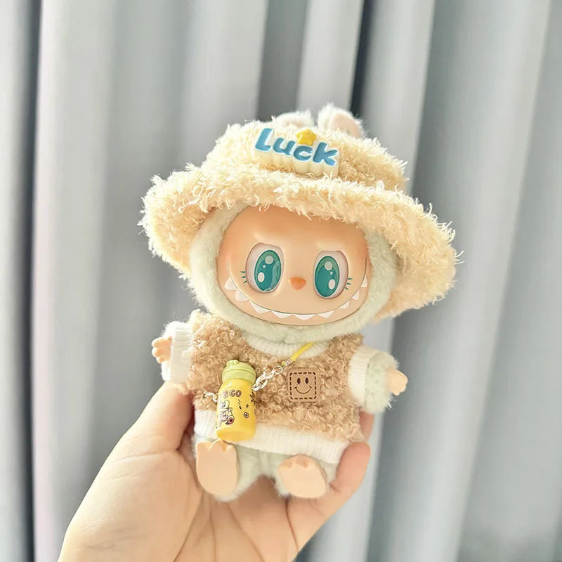 17cm Kawaii Plush Doll'S Clothes Outfit Accessories For Korea Kpop Exo Labubu Idol Dolls Pumpkin Set Clothing DIY Christmas Gift