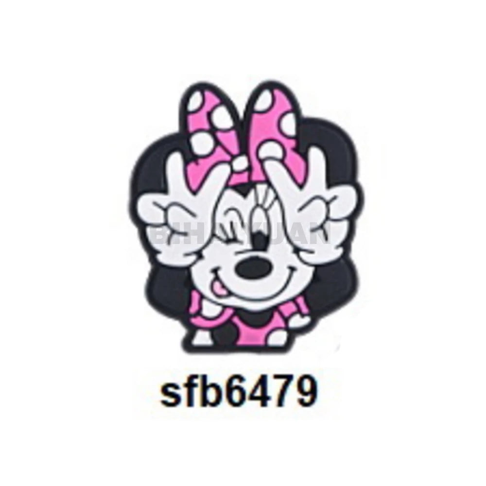 10pcs Minnie mouse dora Stitch winnie Silicone Beads focal Baby Teething Beads DIY Pacifier Chain Accessories Nursing Baby Toys