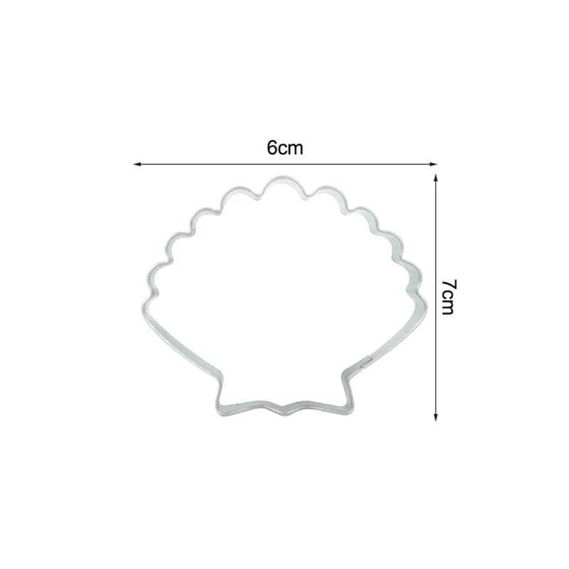 3Pcs/lot Ocean Seahorse Starfish Cookie Cutter Mold Under The Sea Mermaid Birthday Party Decoration DIY Cake Biscuit Baking Tool