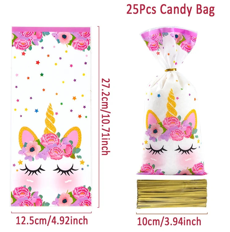 Unicorn Party Decoration Disposable Tableware Unicorn Birthday Party Decorations Kids Baby Shower Girl Birthday Party Supplies