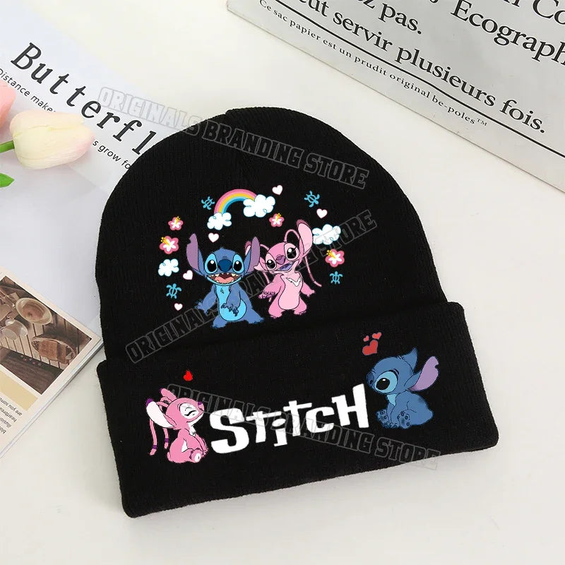Stitch Winter Hats for Women Men Beanies Knitted Solid Cute Hat Girls Autumn Female Beanie Caps Warmer Bonnet Ladies Casual Cap