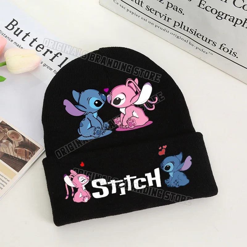 Stitch Winter Hats for Women Men Beanies Knitted Solid Cute Hat Girls Autumn Female Beanie Caps Warmer Bonnet Ladies Casual Cap