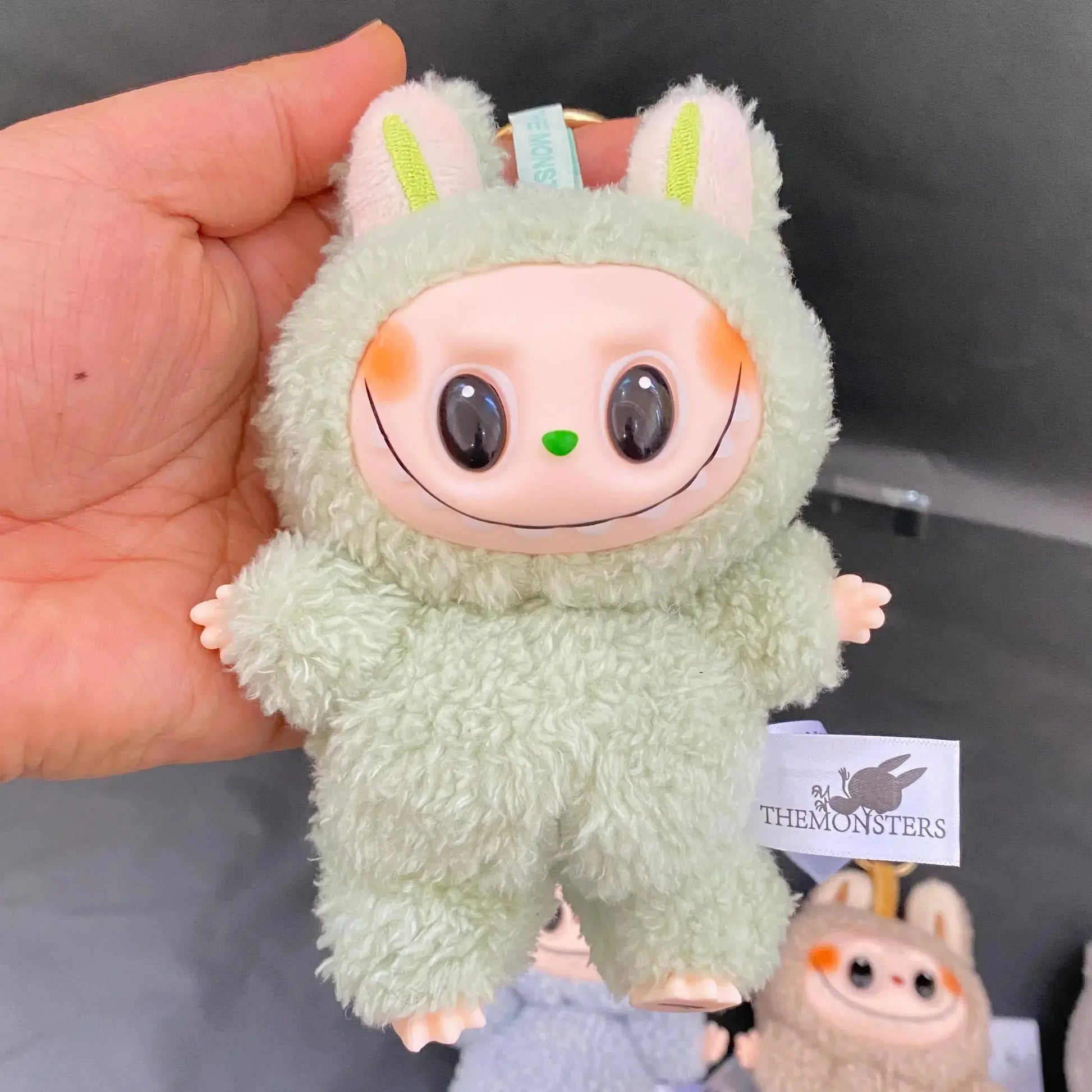 Mokoko Labubu The Monsters Vinyl Face Doll Heart-Moving Macaron Doll Blind Box Blind Bag Hanging Pendant Christmas Birthday Gift