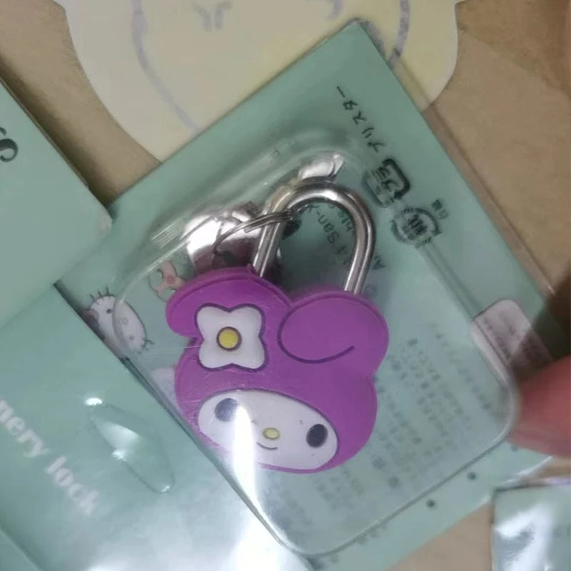 Sanrio Hello Kitty 3D Padlocks Mini Lock Cartoon Cute Multifunctional Luggage Locker Suitcase Girl Drawer Travel Anti-Theft Lock
