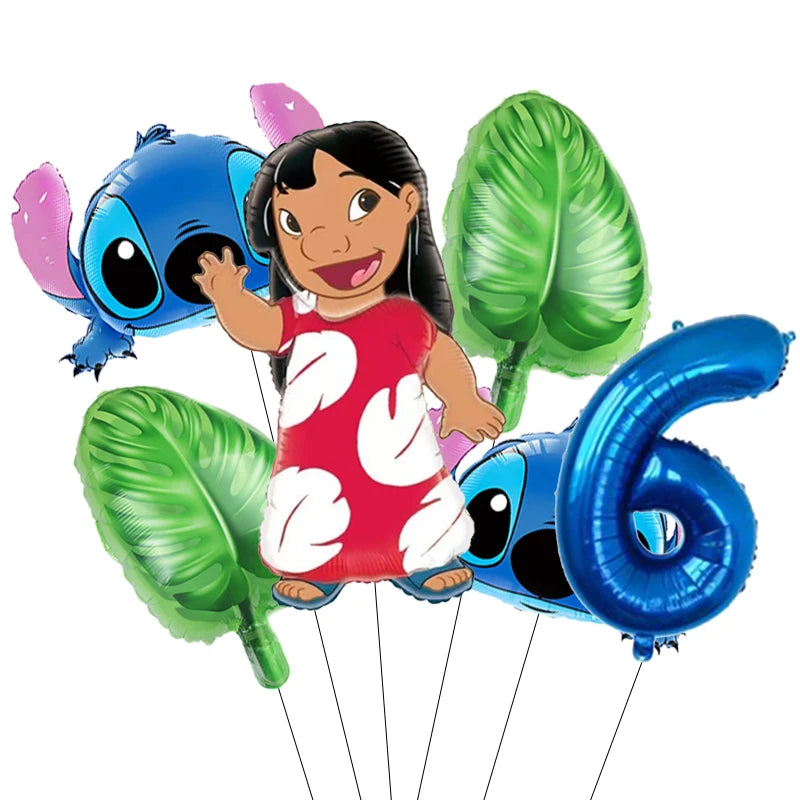 Lilo & Stitch Party Balloons Stitch Number Balloon Garland Arch Kit Baby Shower Birthday Party Decor Kids Toy Gift