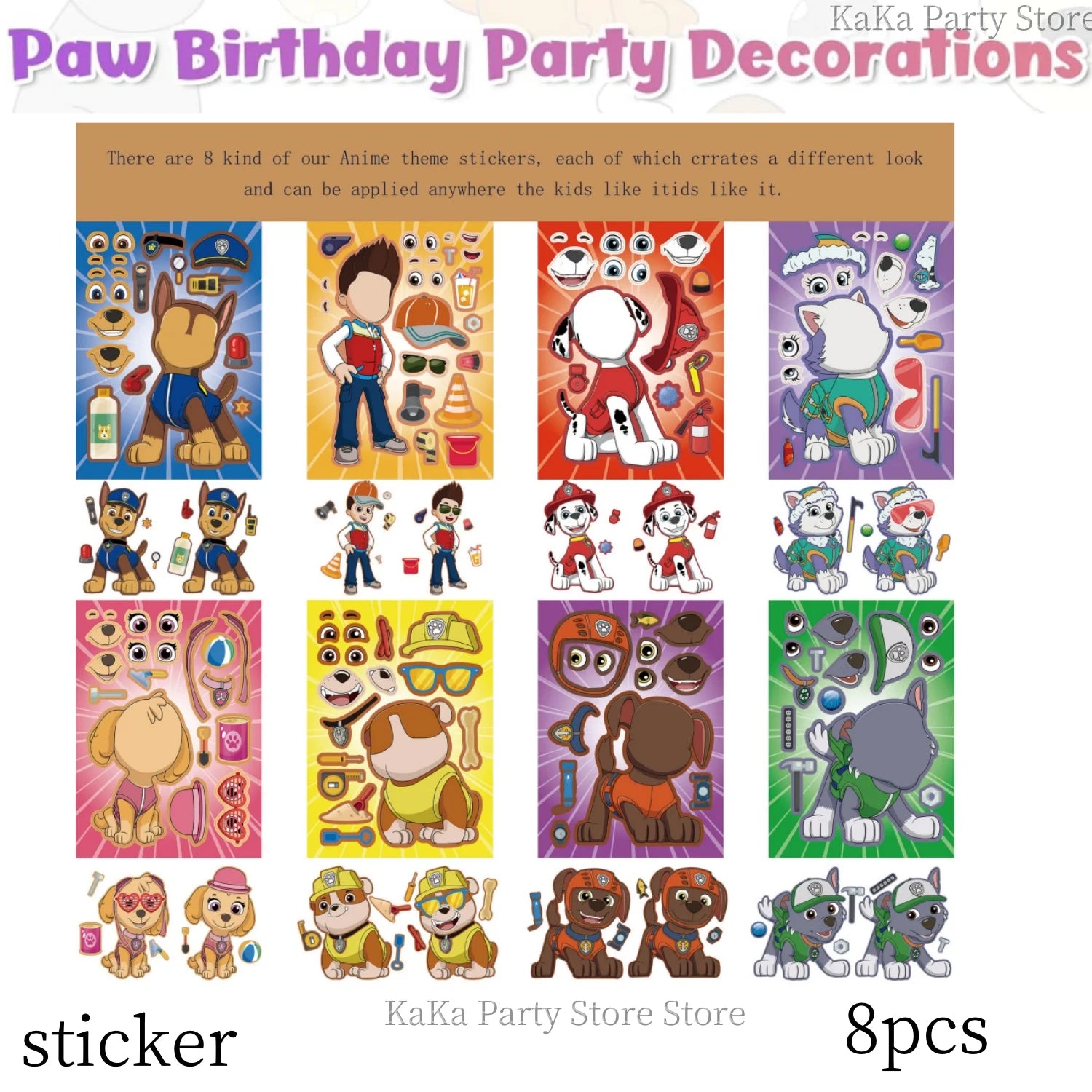 Paw Patrol Birthday Party Decor Dog Skye Disposable Tableware Tablecloth Cup Plate Baby Shower Kids Gift Girl Boy Party Supplies