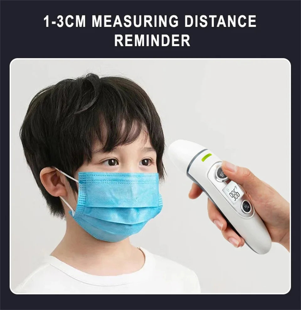 Forehead Thermometer for Adults Baby and Kids Digital Infrared Thermometer Non-Contact Thermometer with LCD Screen Fever Alert