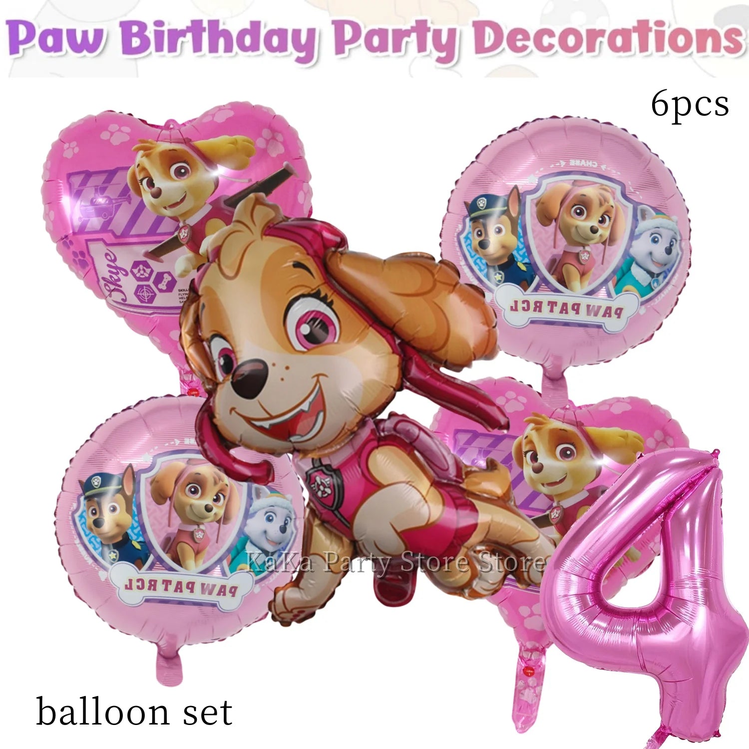 Paw Patrol Birthday Party Decor Dog Skye Disposable Tableware Tablecloth Cup Plate Baby Shower Kids Gift Girl Boy Party Supplies
