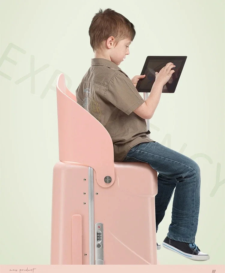 Kids Travel Suitcase Toddler Luggage with Wheels Waterproof Unisex Boys Girls Travel Suitcase with Lock Suitcase Luggage