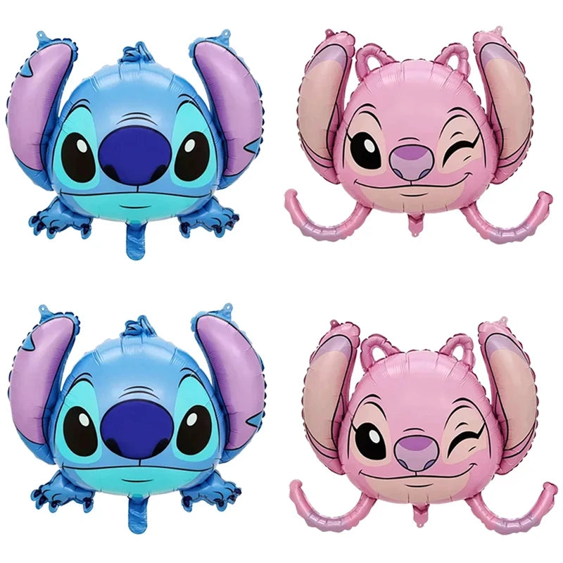 Lilo & Stitch Birthday Party Decorations Stitch Foil Balloons Disposable Tableware Set Backdrop Plate Napkin Kids Party Supplies