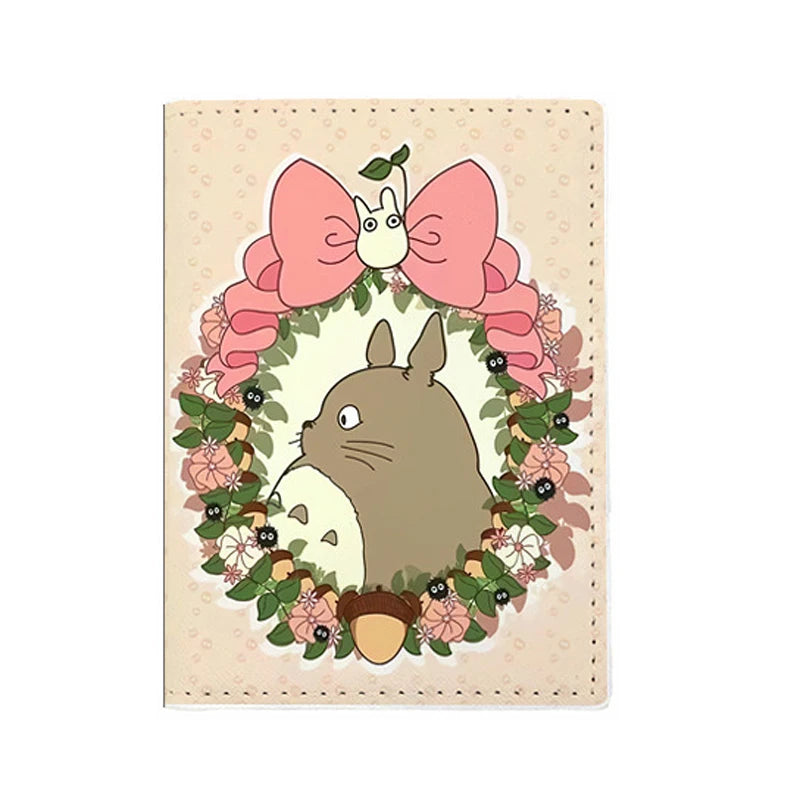 Anime Cartoon Passport Cover Women Girl ID Bank Card Address Holder Boarding Travel Accessories PU Leather Passport Case Wallet
