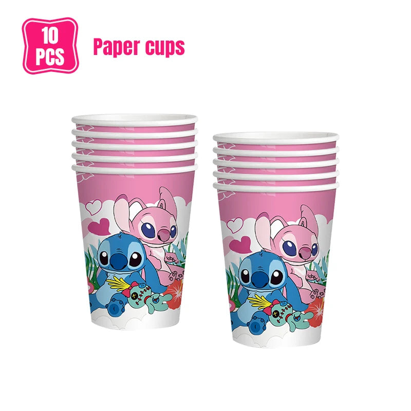 Lilo And Stitch Birthday Decorations Stitch Birthday Girl Party Decor Supplies Balloons Backdrop Banner Plates Cups Tablecloth