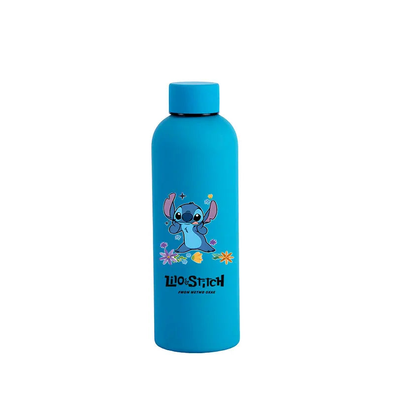 Lilo&Stitch Insulated Cup Sports Small Mouth Bottle Angel Colour Double-layer Vacuum Stainless Steel Cola Coffee Frosted Bottle