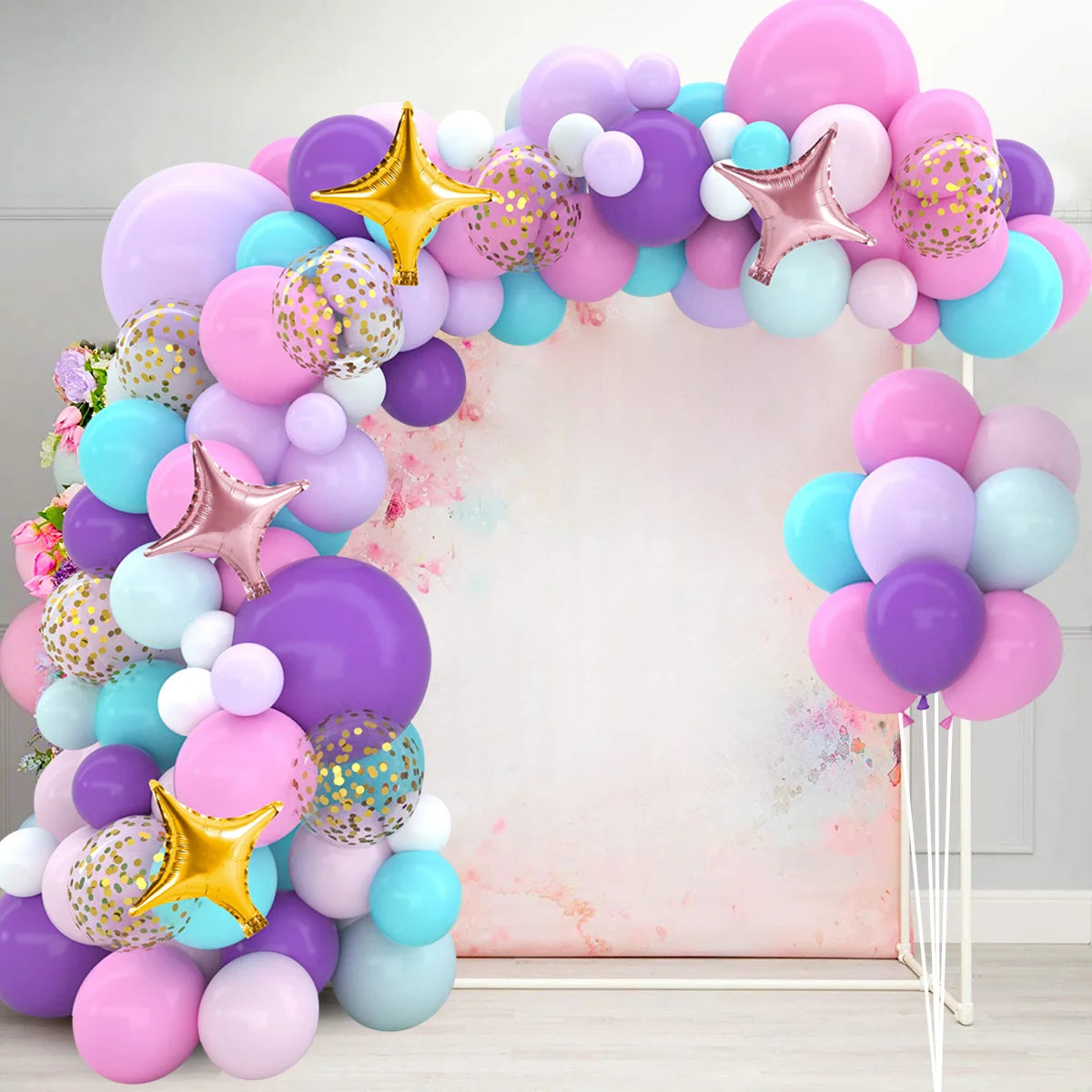 Colorful Rainbow Balloons Garland Arch Kit Wedding Unicorn Birthday Party Decor Kids Baby Shower Birthday Latex Balloons