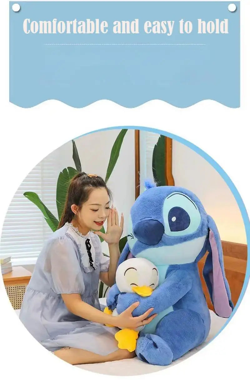 New Donald Duck Cuddle Stitch Doll Cute Stitch Doll Valentine Gift Plush Toy Room Decorated Cute Ornament Children's Gift