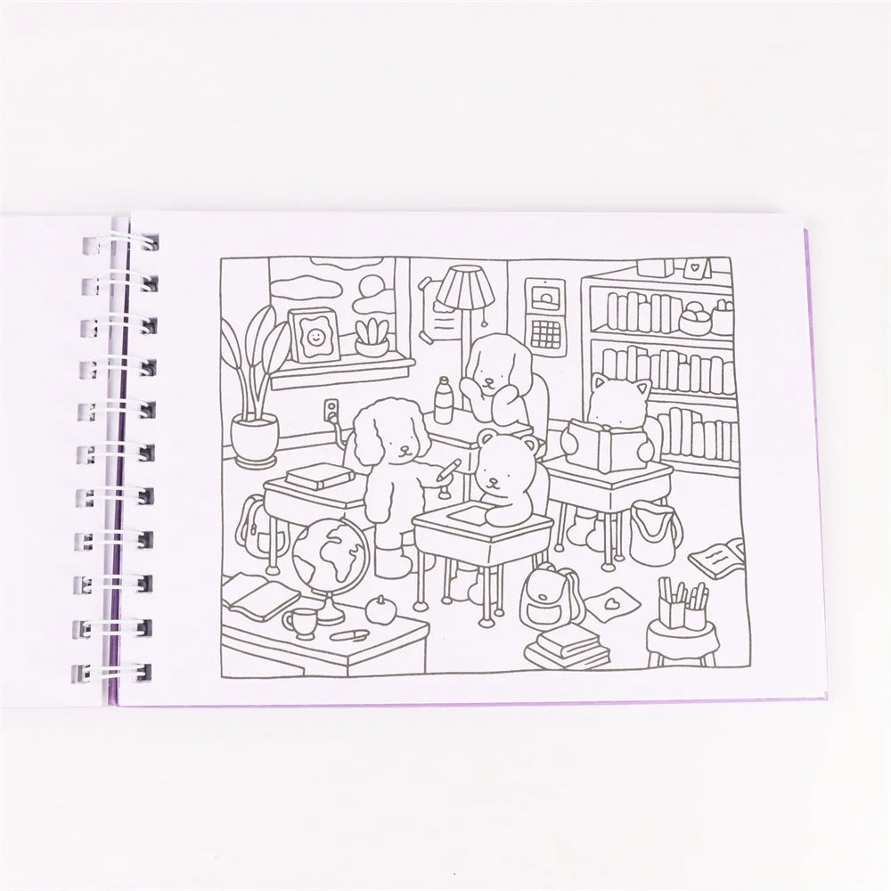 Bobbie Goods Coloring Book Cute and Cozy for Adults & Teens（Same style, different color cover）