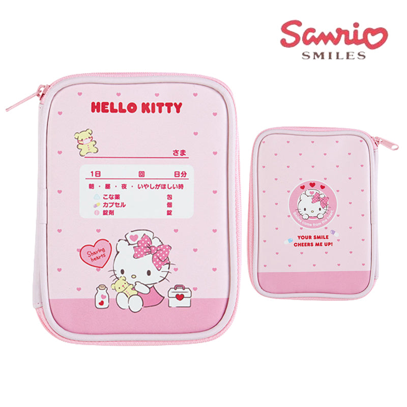 Sanrio Hello Kitty Medicine Bag Mini Cartoon Cosmetic Bags Portable First Aid Kit Home Outdoor Travel Treatment Storage Packs