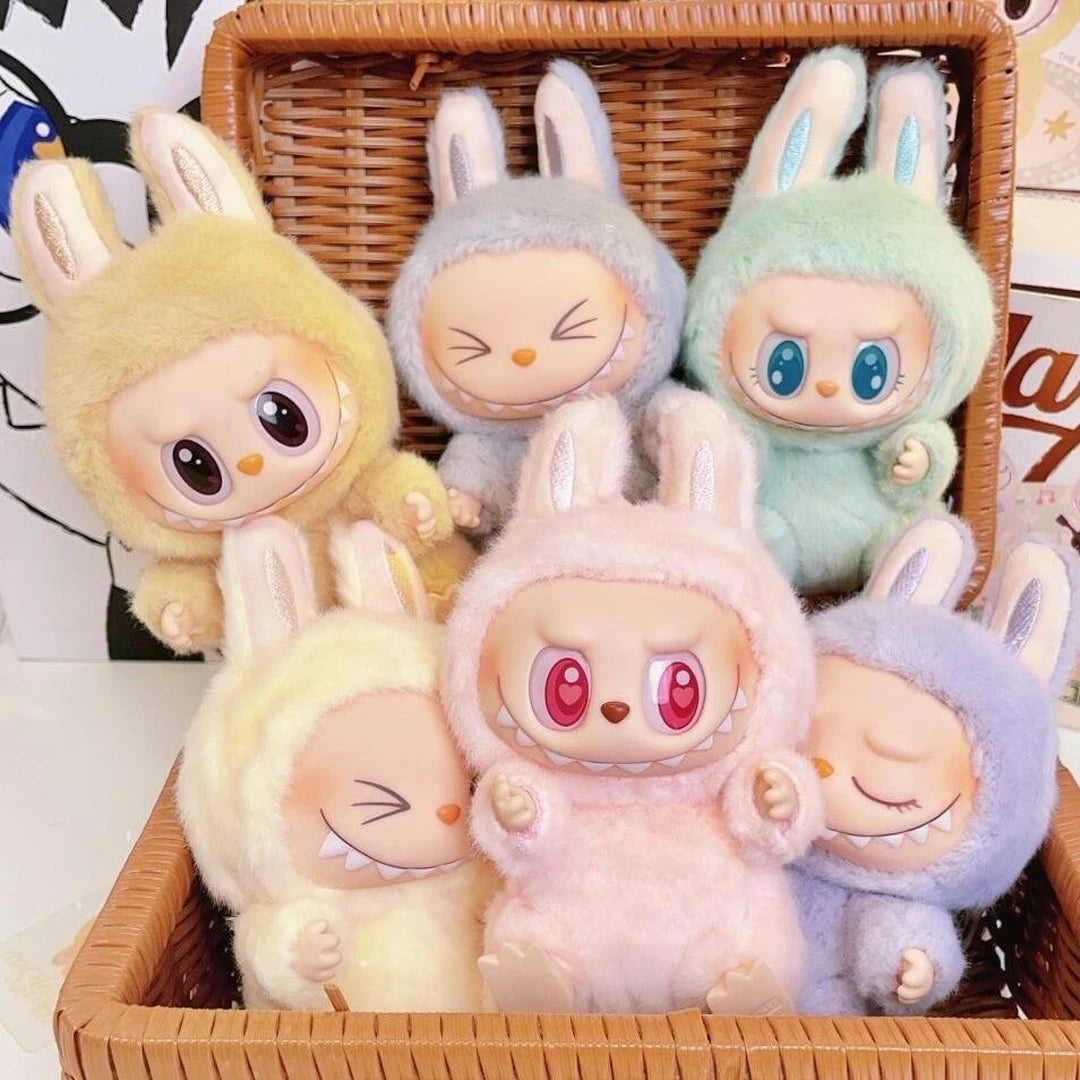 1-7pcs NEW abubu The Monsters V3 Series Blind Plush Box, Vinyl Base Toy, Animated Characters, Mysterious Surprise Box, Keychain