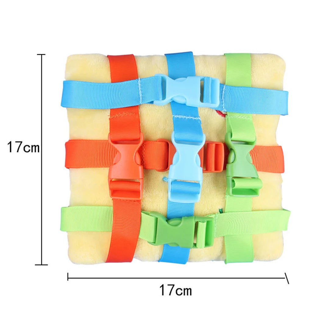 Sensory Quiet Book Kids Buckle Puzzle Color Matching Game Educational Toy