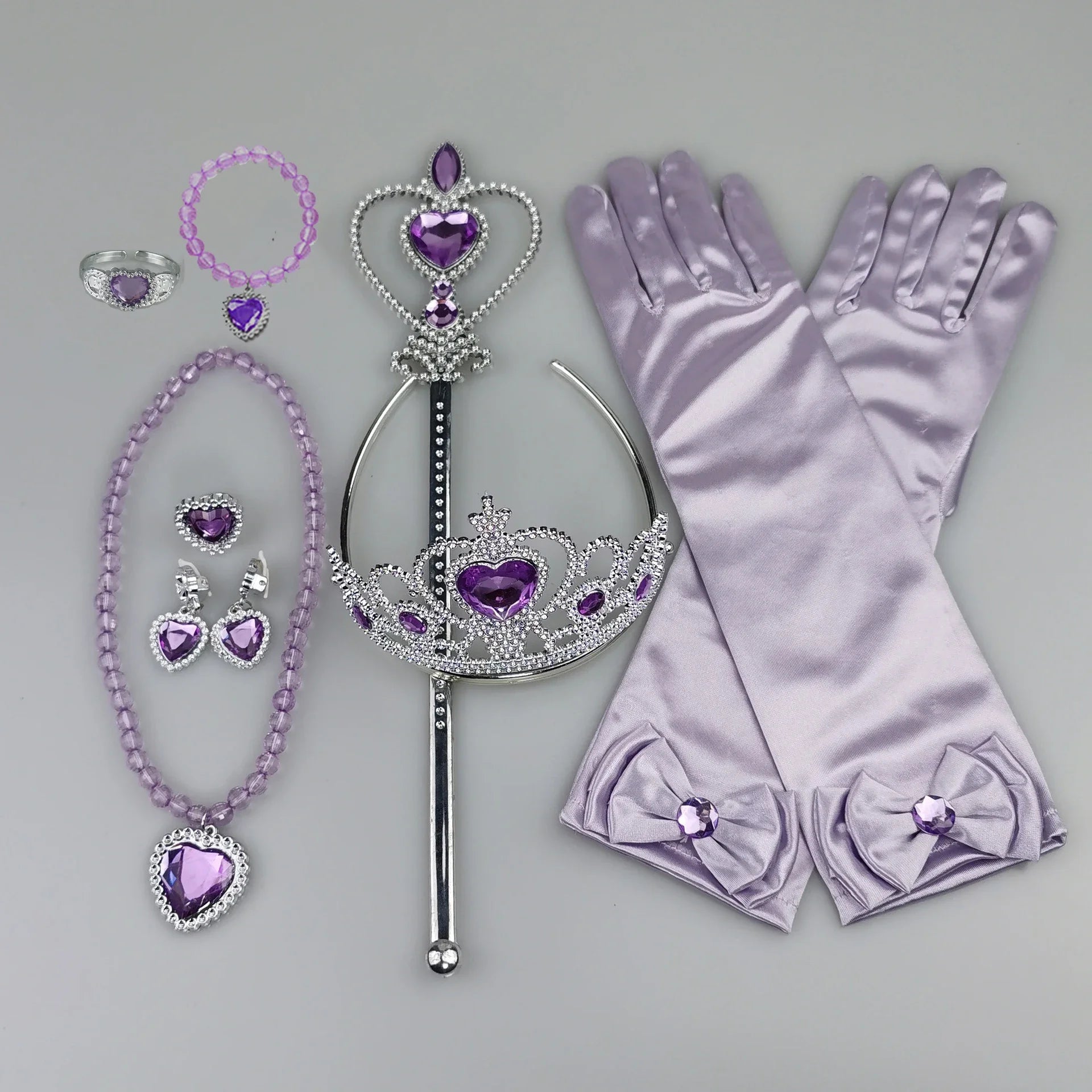 Girls Pink Cosplay Aurora Princess Crown Magic Wand Costume Headband Party Rhinestone Hair Bands For Kids Hairband Gifts Toys