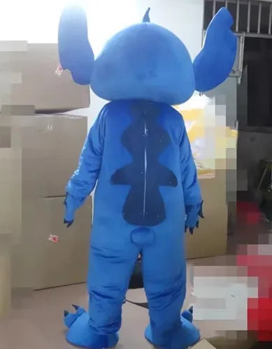 New Blue Lilo & Stitch Mascot Costume Anime Cartoon Character Advertising Fancy Dress Animal Carnival Party Adult Cosplay Suits