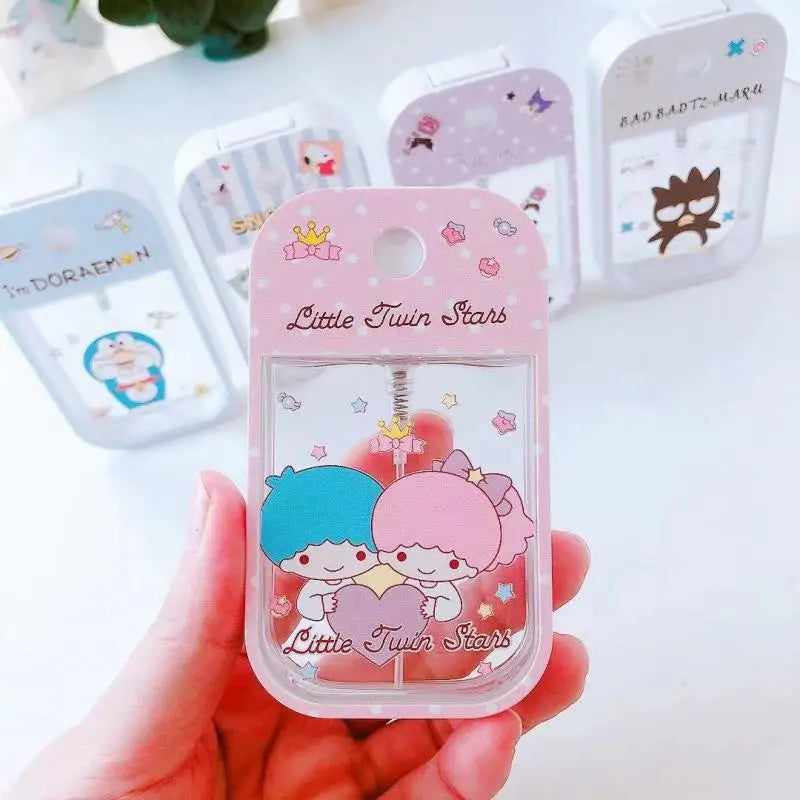Sanrio Travel Bottle Refillable Melody Hello Kitty Spray Bottle Travel Portable Cinnamoroll Kuromi Pompompurin Bottl Girl Gifts