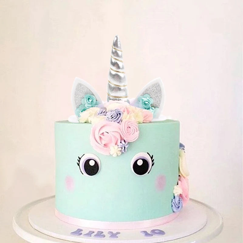 Rainbow Unicorn Disposable Tableware Background Unicorn Birthday Party Decorations Kids Baby Shower Girl Birthday Party Supplies