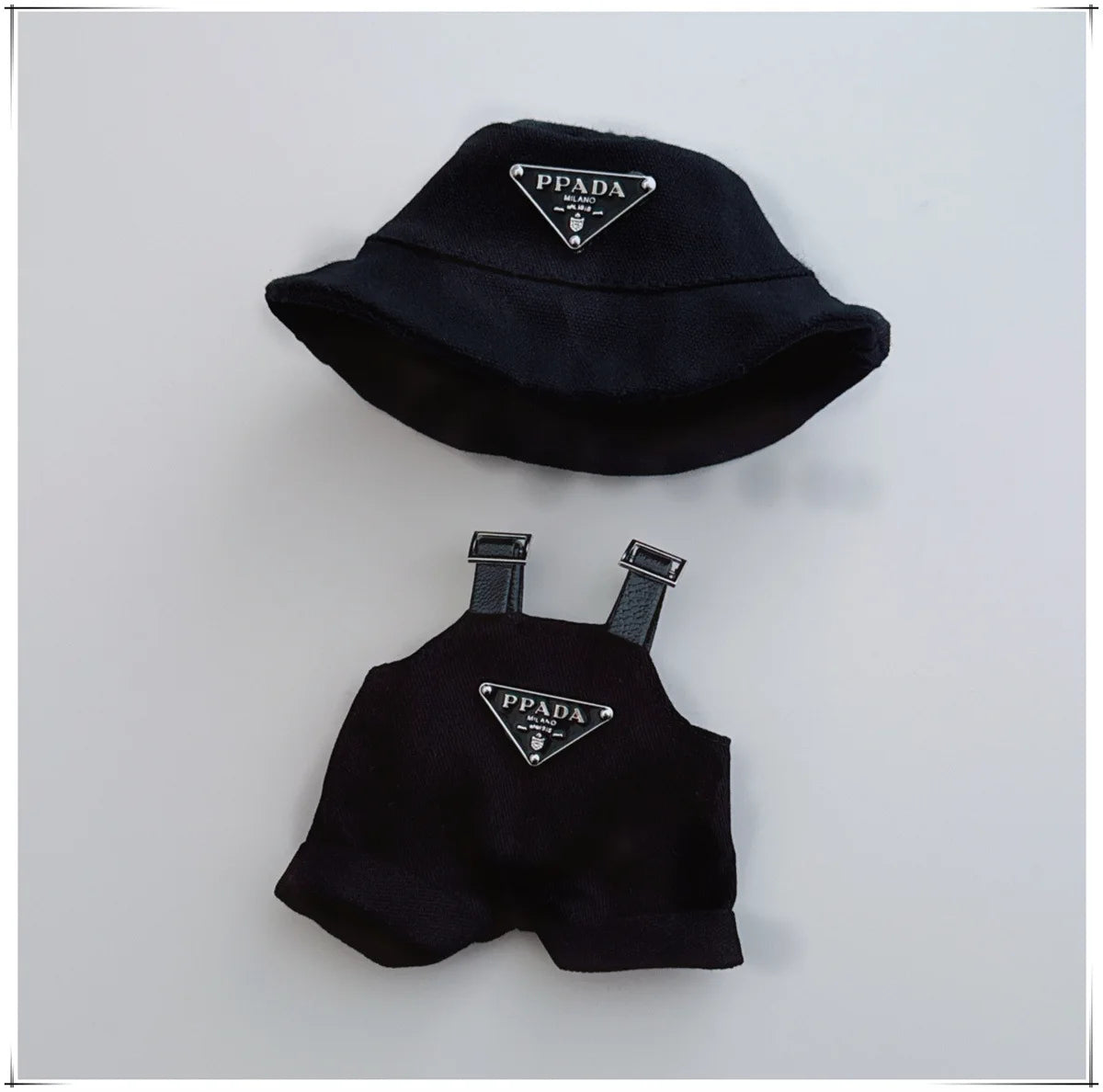 The first and second generations of Labubu only sell 17cm seated party clothes accessories inverted triangle workwear fashion