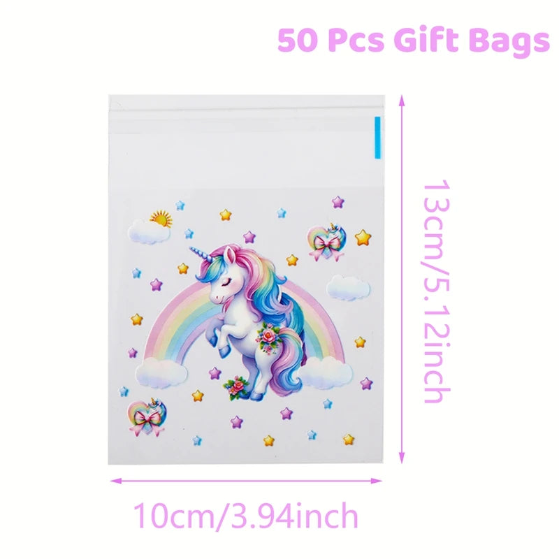 Rainbow Unicorn Disposable Tableware Happy 1st Birthday Party Decorations Kids Unicorn Theme Wedding Baby Shower Girls Supplies